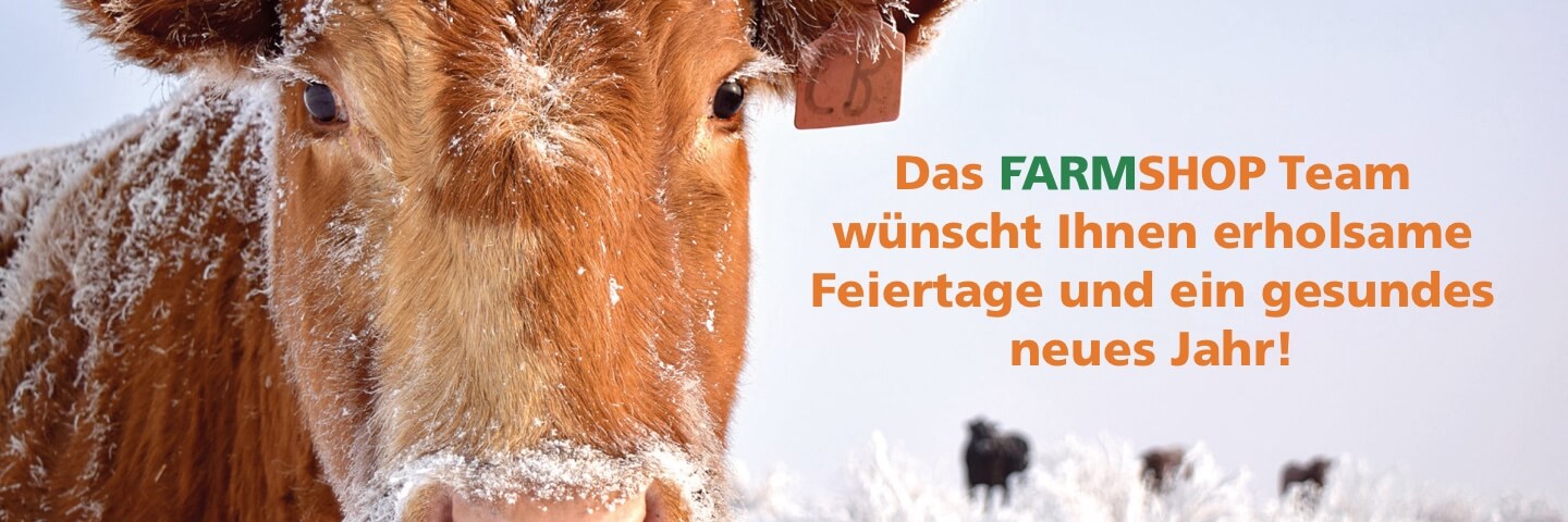 Das FARMSHOP Team wünscht Ihnen erholsame Feiertage und ein gesundes neues Jahr!
