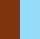 braun/hellblau