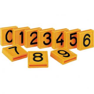 Nummerblock gelb (10 Stk)
