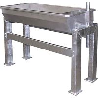 Kipptränke Edelstahl 2,0 m Bodenm. 200 W Heizung