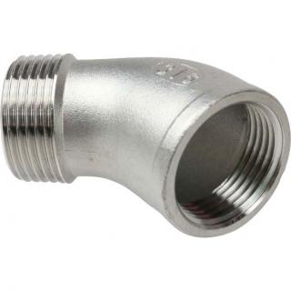 Edelstahl 45° Winkel 1 Zoll IG/AG