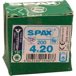 Spanplattenschr. Senkk. Torx TG A2 4x20mm 200 Stk #1