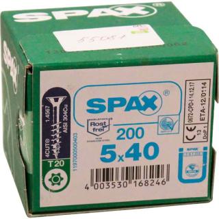 Spanplattenschr. Senkk. Torx TG A2 5x40mm 200 Stk #1