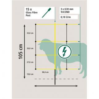 EasyNet Schafnetz mit Bodenabstand 105 cm, 50 m #5