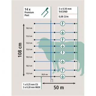 AKO TitanNet Premium Vario Wolf DS 108 cm, 50 m #5