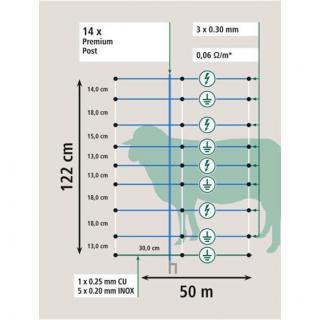 AKO TitanNet Premium Vario Wolf DS 122 cm, 50 m #5