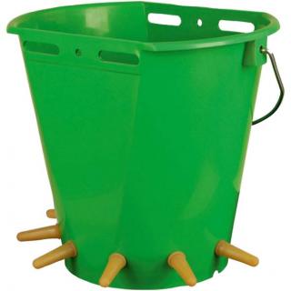 Lammeimer grün mit  6 Saugern