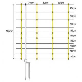 Live-Stok-Netz Doppelspitze 105 cm, 50 m #1