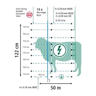 TitanNet Premium XBraid DS 122 cm 50 m geflochten #5