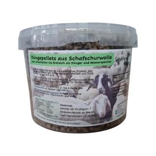 Düngepellets aus Schafschurwolle (1,5 kg)