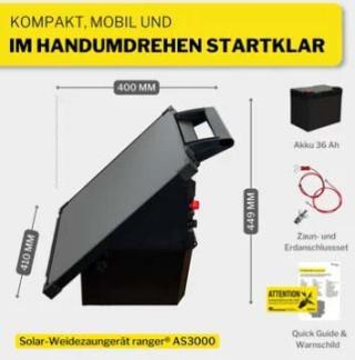 Horizont 12 V Solar Weidezaungerät - Ranger AS3000 #1
