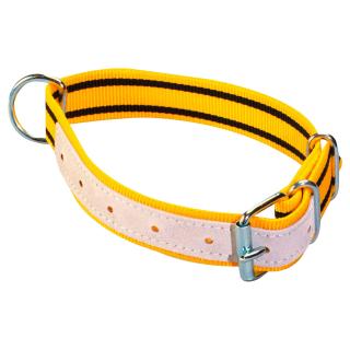 Halsriemen Nylon 65 cm gelb