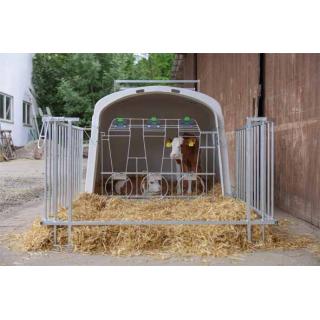 Calf-House Premium DUO mit Zaun #1