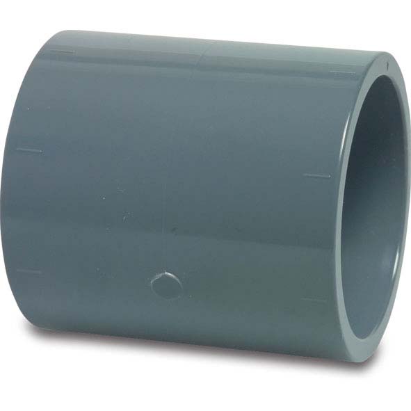 PVC-Muffe 125 Mm – Weiß, 1,5 Mm Stärke, Zum Verbinden Von Lüftungsrohren