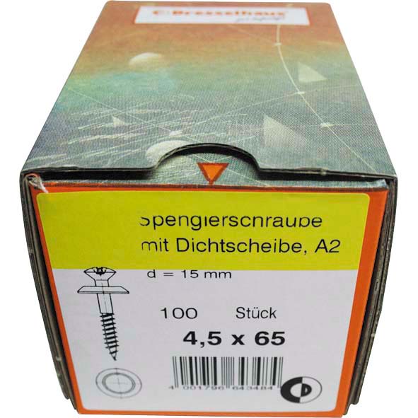 Spenglerschrauben 4,5 x 65 mm (100 Stk)
